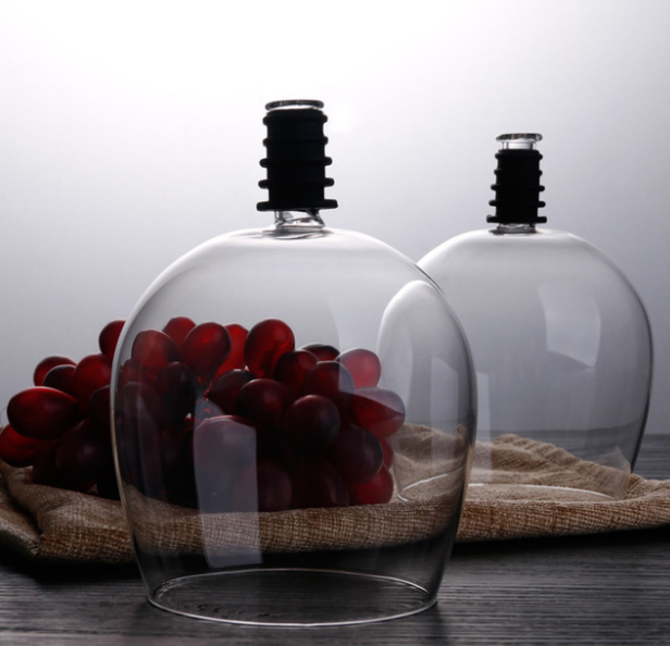 Barware transparent direkt till dricksvinsdekantsglaskopp packad i vinflaskproppsverktyg