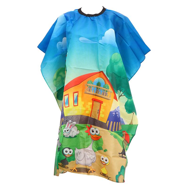1Pc Kids Kinderen Kapper Cape Salon Schort Salon Cape Kapper Kappers Haar Knippen Salon Gown Kapper Schort Kapper Gown: 85x85x0.1cm