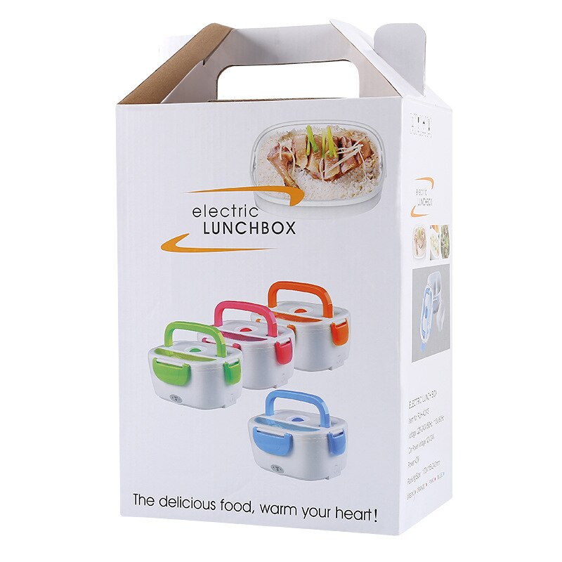 220V Electric Heating Lunch Box 304 Stainless Steel Electric Heating Food Container Home Car Dual Use Rice Box Food Warmer