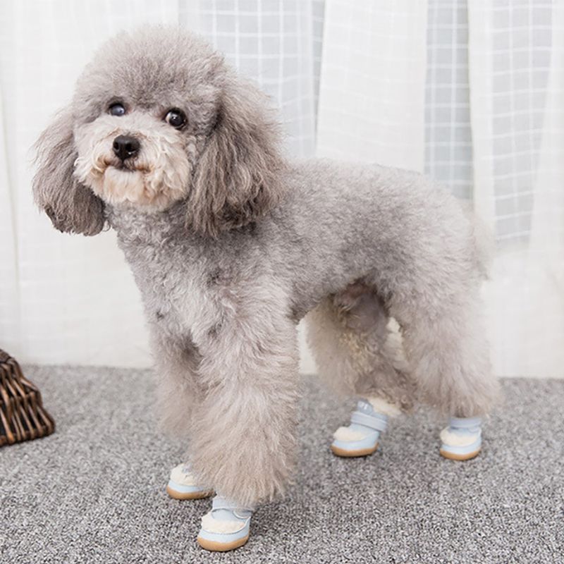 Ant ·-zapatos para perro mascota zapatillas para perro botas impermeables cálidas para mascotas protección de patas Botas de lluvia antideslizantes para perro gato producto