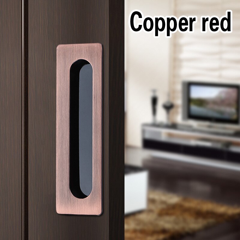 1pc Embedded Sliding Door Handles Hidden Invisible Cupboard Wardrobe Cabinet Push / Pull Handles Door Hardware