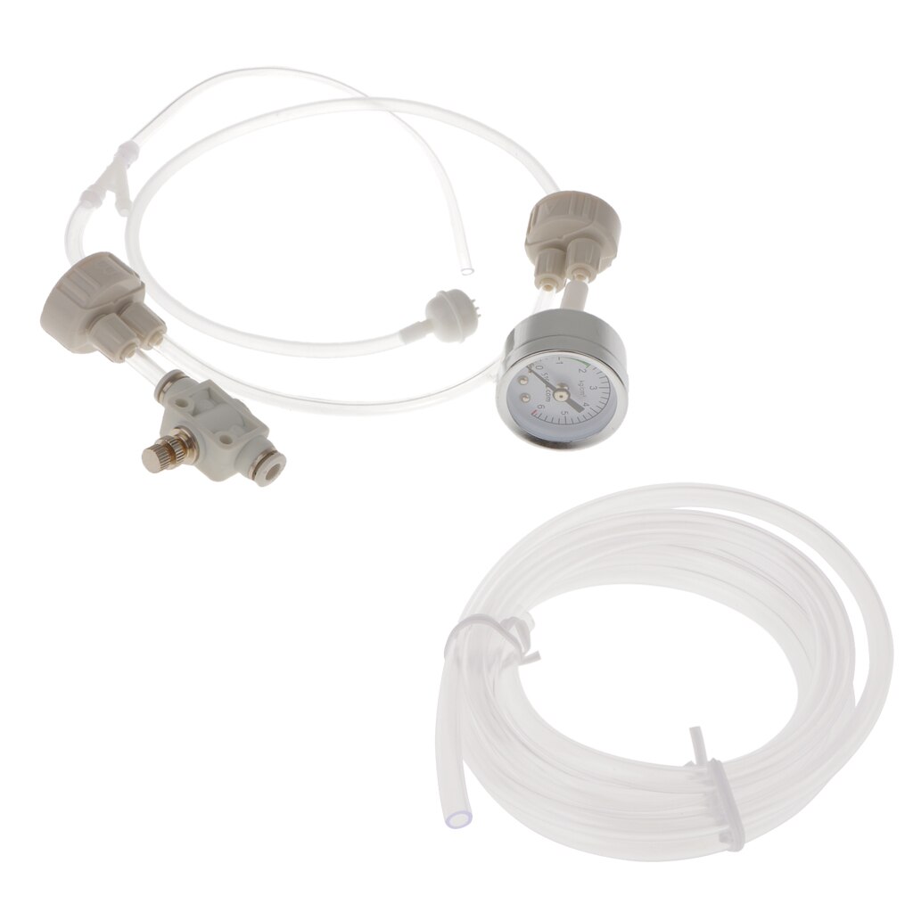 DIY CO2 System Aquarium CO2 Generator Tubing With Pressure Gage Check Valve