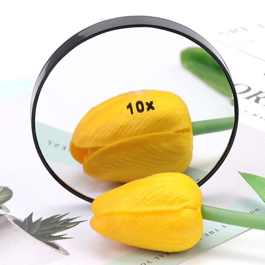 Makeup Mirror 3/5/10/15X Magnifying Mirror With Two Suction Cups Cosmetics Tools Round Mirror Magnification: 10x