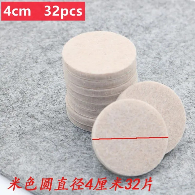 Coussinets de pieds de chaise en feutre épais de 5mm, auto-adhésifs pour meubles muets, joint Anti-collision antidérapant, tapis de protection de sol en bois, 128 à 18 pièces: Lavande