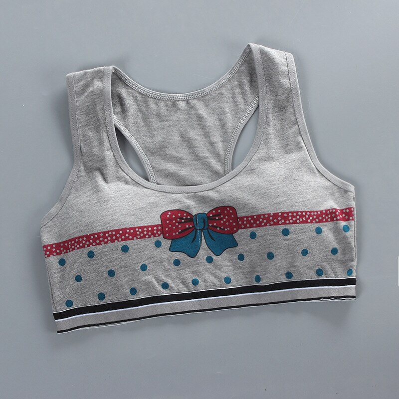 Bras Voor Tienermeisjes 12 Meisje Training Bras Kids Soft Ondergoed Meisjes Accessoires Ademend Kinderen 14 8-15y Tiener Ondergoed 10: GRAY