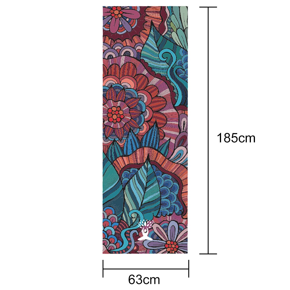Portable Antislip Microfiber Gedrukt Yoga Mat Handdoeken Zachte Fitness Deken Workout Sport Reizen Thuis Yoga Mat Quick-drogen: A
