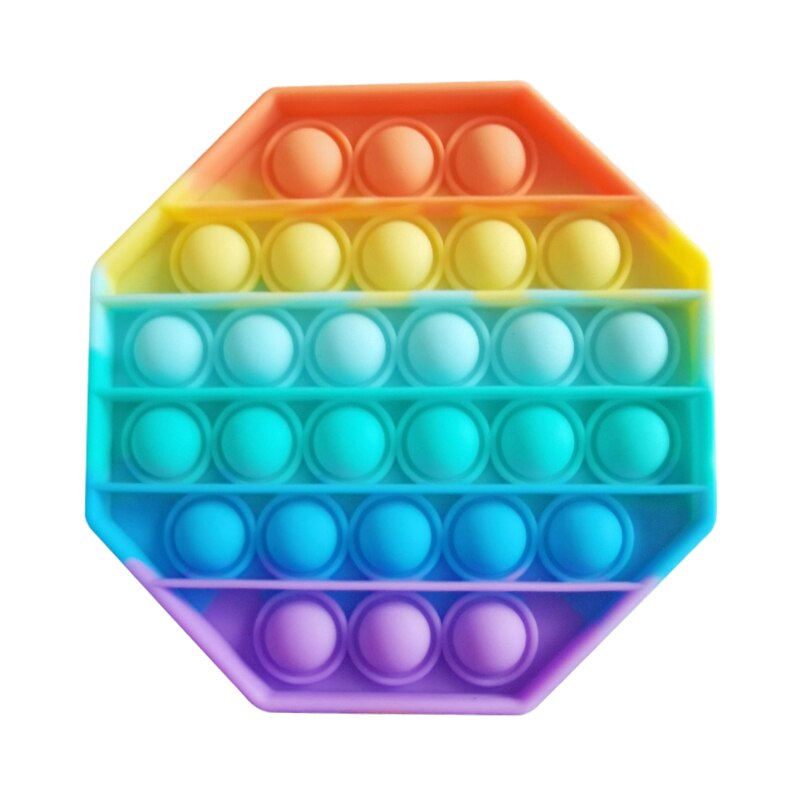 Pop It Push Bubble Fidget Toys Adult Stress Relief Toy Antistress PopIt Soft Squishy Anti-Stress Anti Stress Box Poppit: D