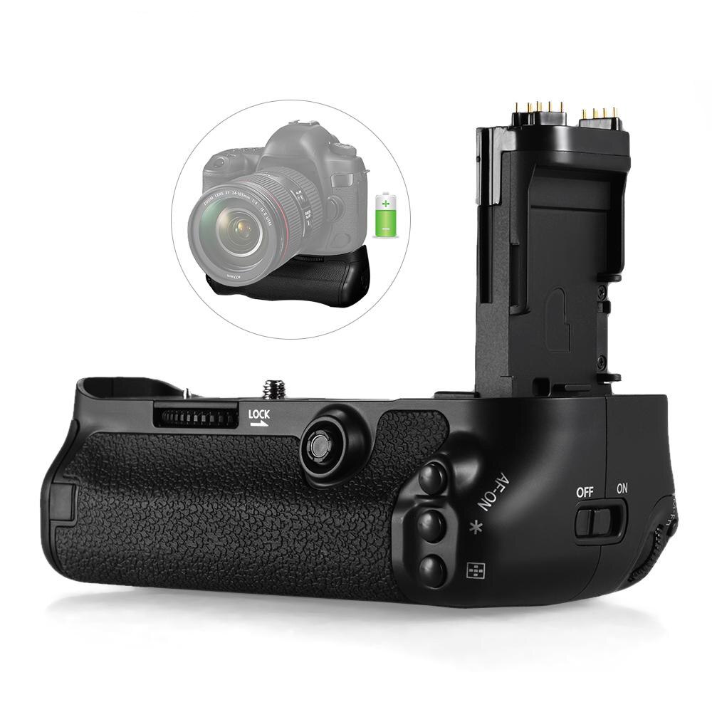 Andoer BG-1W Verticale Camera Battery Grip Houder voor Canon EOS 5D Mark IV DSLR Camera Vervanging voor BG-E20