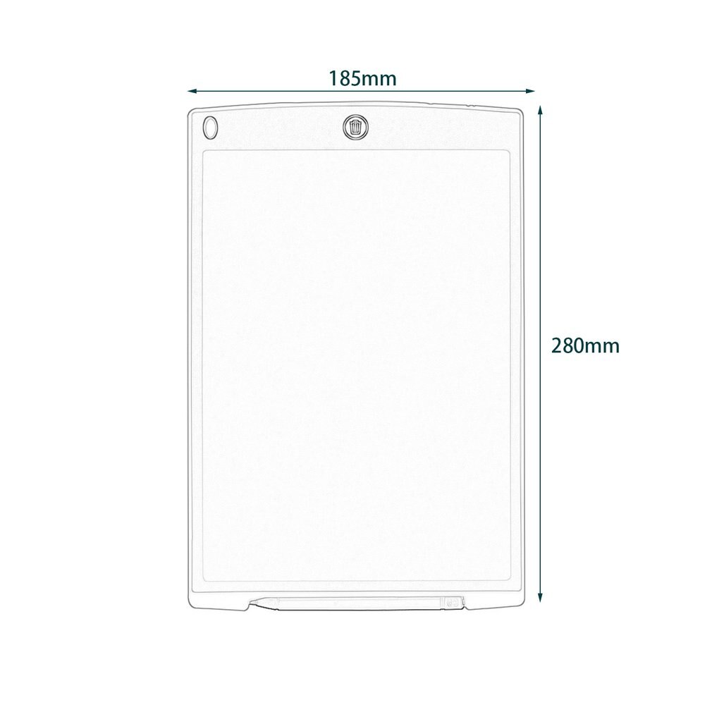12" LCD Writing Drawing Table Handwriting Bulletin Board Paperless Rewritable Tablet Electronic Notepad For Business Office