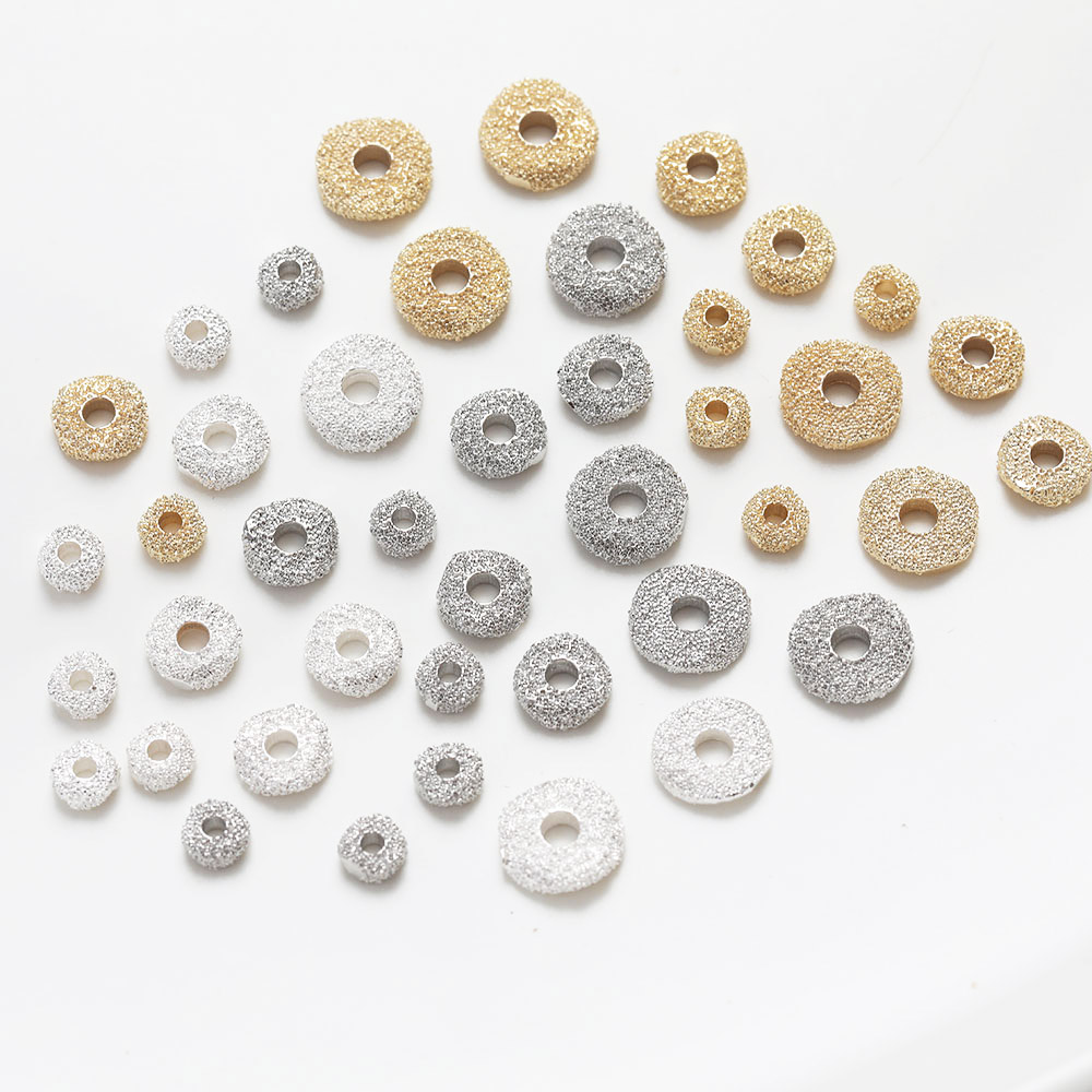 10 sztuk mosiądz płaskim paciorek robić naszyjnika wyrób biżuterii bransoletka dostaw naszyjnik DIY ręcznie wykonane z mosiądzu 14k złoto platerowany akcesoria