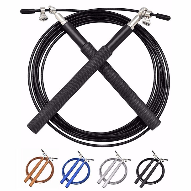 3M Adjustable Jump Rope Crossfit Speed Weight Skip Rope Fitness Aluminium Training Stainless Steel Wire Home Gym
