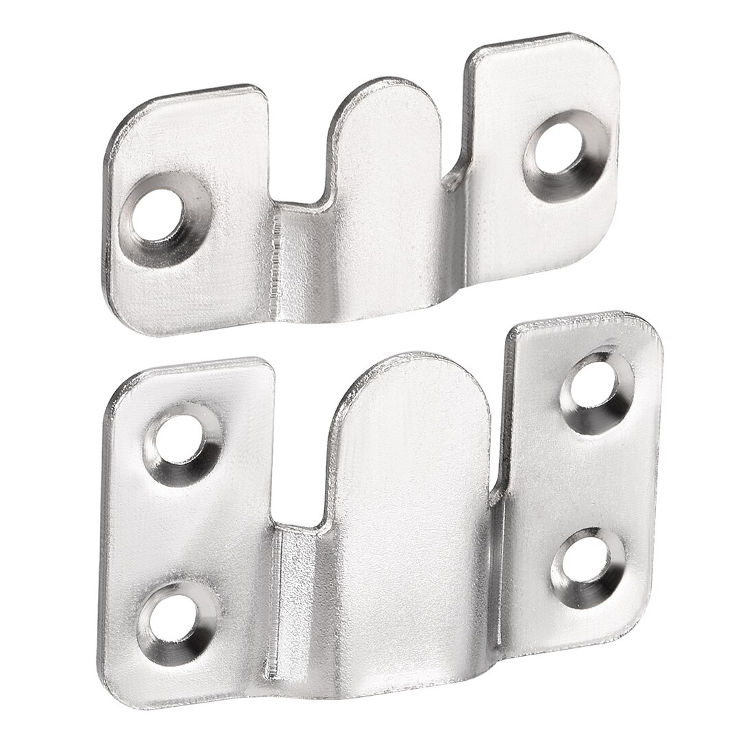 uxcell Uxcell 10Pcs Flush Mount Bracket, Zinc Plated Wall Mount Clip Hook for Picture Frame Hanger