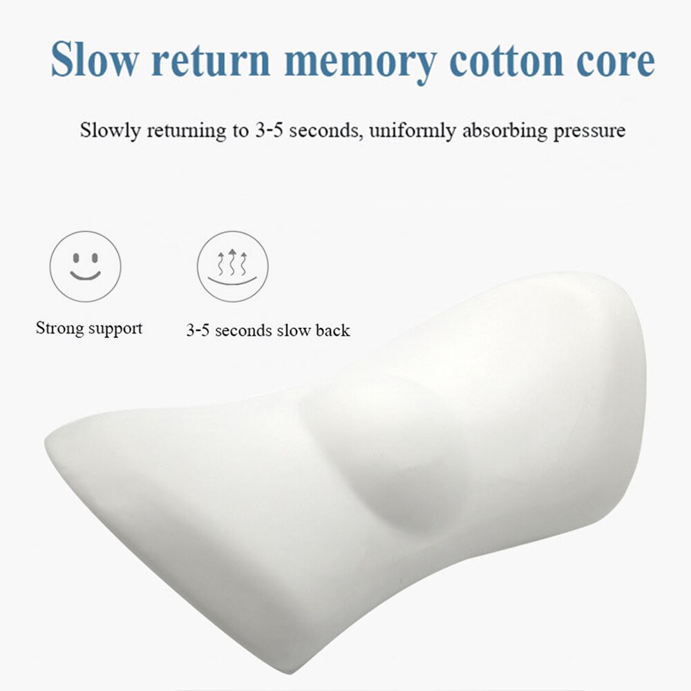 Slow Rebound Memory Cotton Physiotherapy Lumbar Pillow Multi-Functional Waist Cushions on Chair Seat Car Orthopedic Pillow Mat