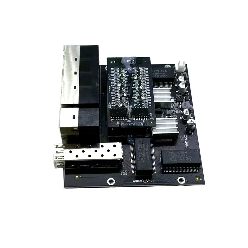 10 porte 10/100/1000M 8 porte 802.3at/af poe in/out 48v con uplink/nvr a 2 porte con modulo switch industriale sfp a 1 porta