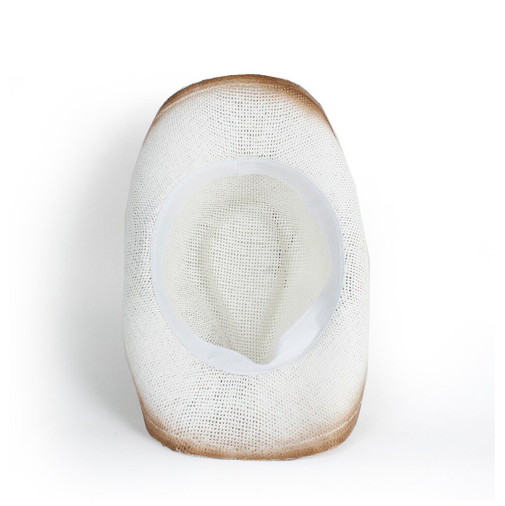 Sombrero de vaquero occidental hueco para mujer, Sombrero de paja para Hombre, Sombrero de paja para vaquera, Jazz, talla 56-58CM
