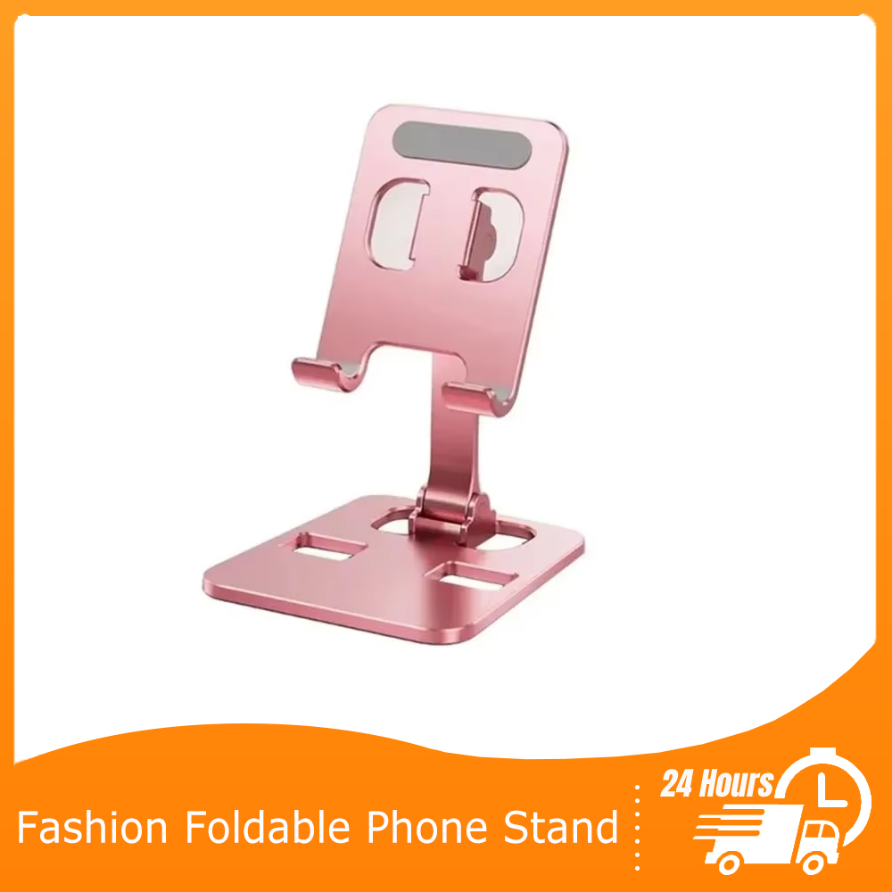 Universel foldbar bordtelefonholder monteringsstativ til iphone 12-16 mobiltelefonholder tablet skrivebordsholder i metal