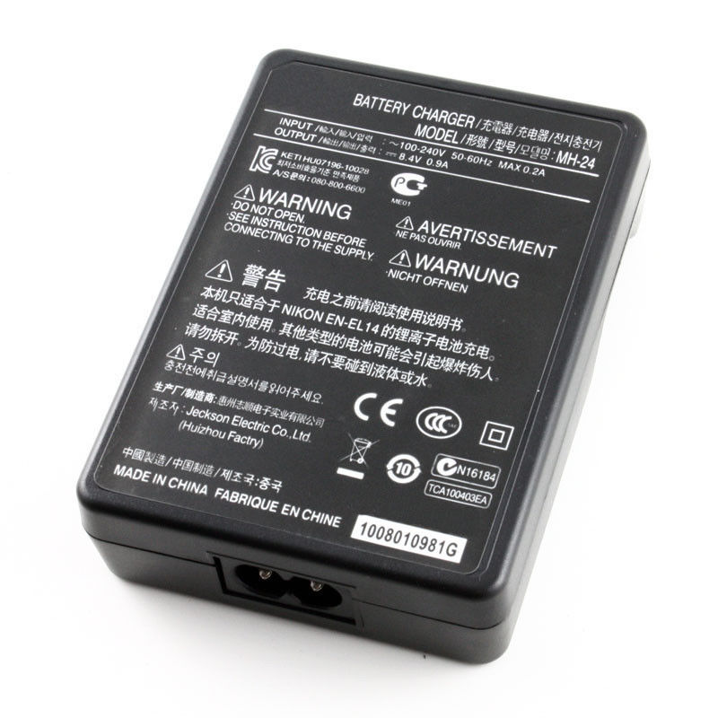 Battery Charger for Camera Nikon MH-24 mh24 EN-EL14 P7100 P7000 D5100 D3100 D3200 P7700