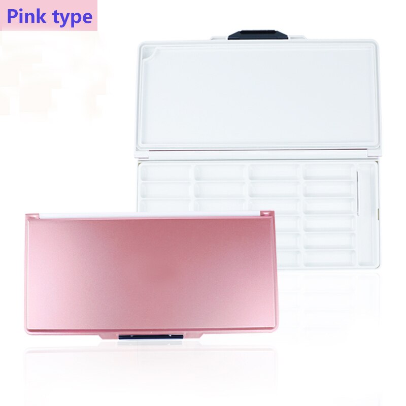 Aquarel Hydraterende Kleur Doos Professionele Schilderen Creatie 7X2MM24 Raster Multifunctionele Draagbare Vouwen Kleur Doos: Pink type