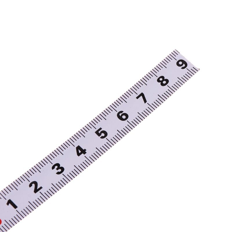 Geringsåg spårband mått självhäftande stödjande metrisk stål linjal 1/2/3/5m
