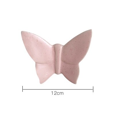OUSSIRRO Wall Decorations Ceramic Wall Plate Ceramic butterfly Restaurant Cafe Bar Wall Decoration L2118: 1