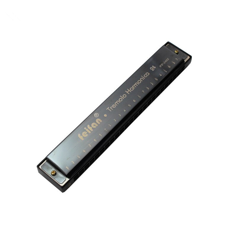ZONAEL 24 holes Tremolo Harmonica Key of C harp Mouth Organ Musical Instruments Phosphor Bronze Reeds Woodwind Instruments