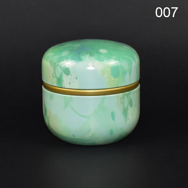 Multifunctionele Chinese Stijl Thee Caddies Ronde Metalen Thee Doos Pot Met Deksel Hfing: 007