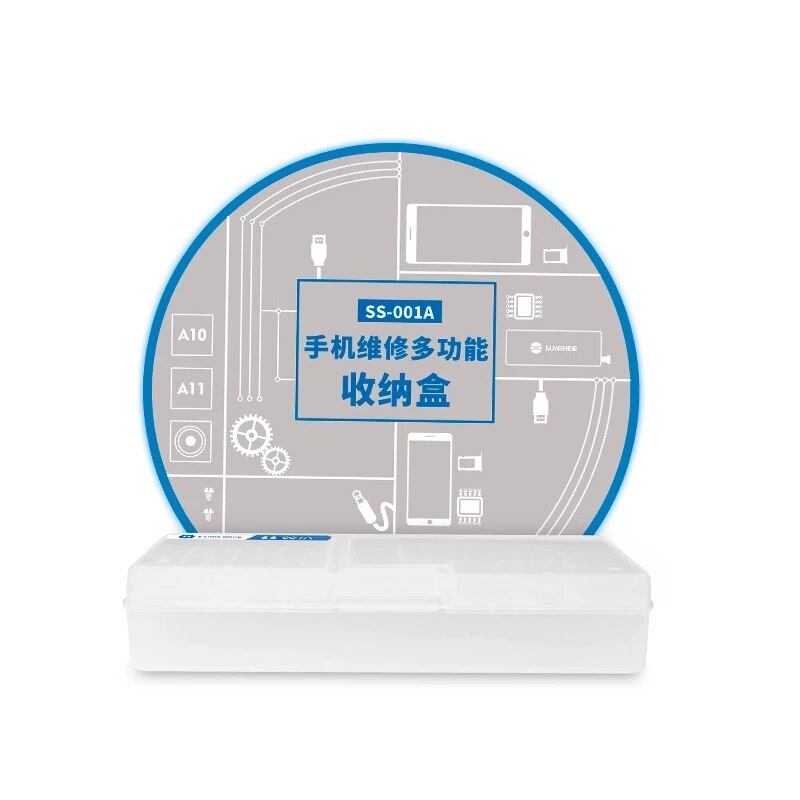 Sunshine SS-001A Phone Repair Multi-function Storage Box LCD Screen Mainboard IC Assembly Plastic Organizers Box