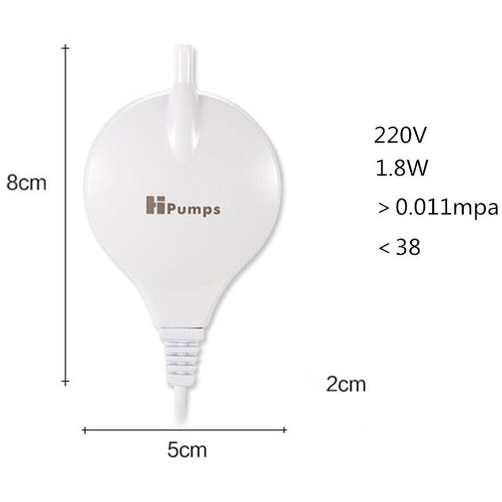 Ultra Stille Aquarium Luchtpomp Luchtcompressor Zuurstof Luchtpomp Luchtcompressor Bubble Stone Bubble Voor Mini Aquarium