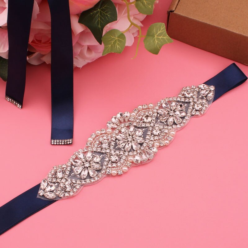 Kristall Hochzeit Gürtel Satin- Strass Party Kleid Gürtel Braut Band Gürtel Brautjungfer Hochzeit Zubehör