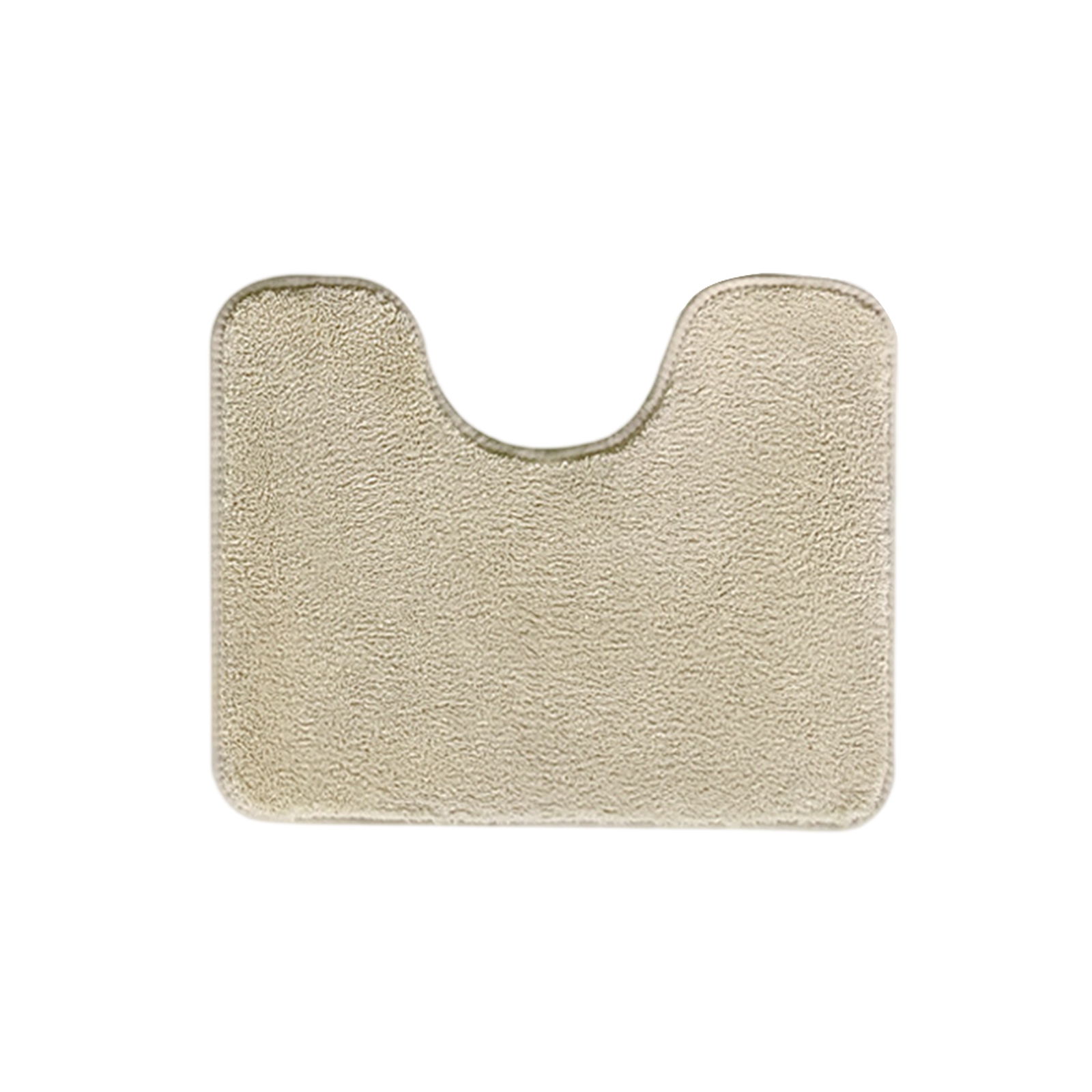 Luxury Toilet Rugs U Shaped Washable Bath Rugs For Bathroom Non Sliping Extra Absorbent Microfiber Bath Mat Plush Contours Rugs: Beige