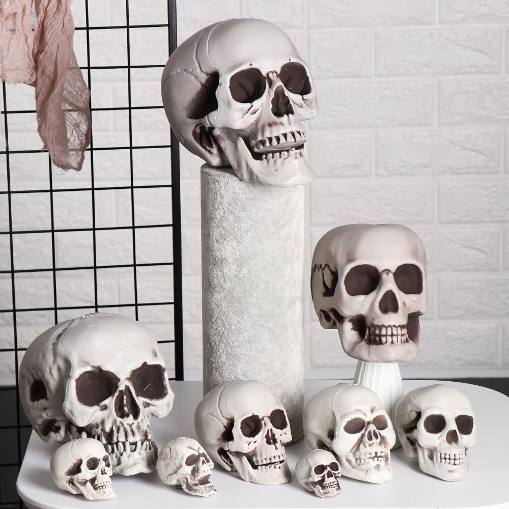 Halloween Props All Size Skeleton Head Skeleton Halloween Style Photo Prop Home Party Decor Game Supplies