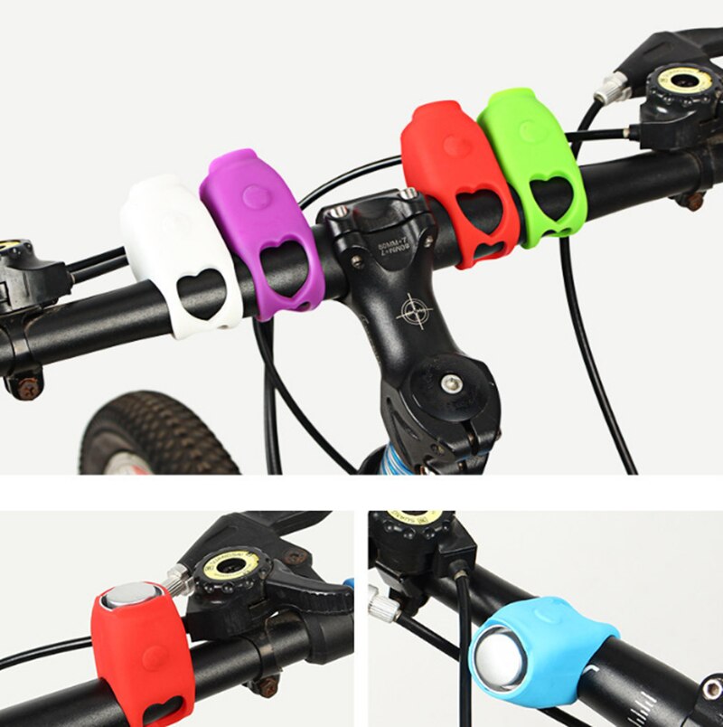 Fietsbel 120db waterdichte fietsbellen elektrische claxon mini draagbare siliconen mtb racefiets stuurbellen
