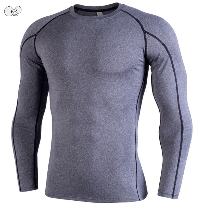 Compression Shirts Long Sleeve Running T-Shirt Men Sport Jogging Fitness Sportswear Men&#39;s Quick Dry Tops Training Suit