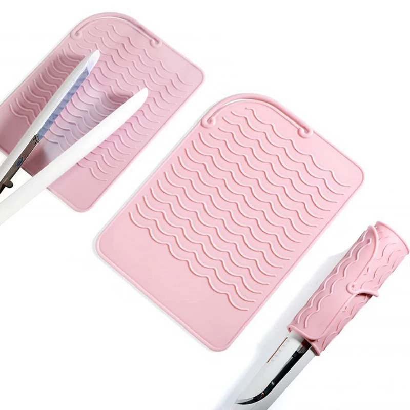 Herramientas para el cabello, rizador, funda aislante térmica, alisador de pelo plano, almohadilla aislante de silicona, férula eléctrica antideslizante para peluquería