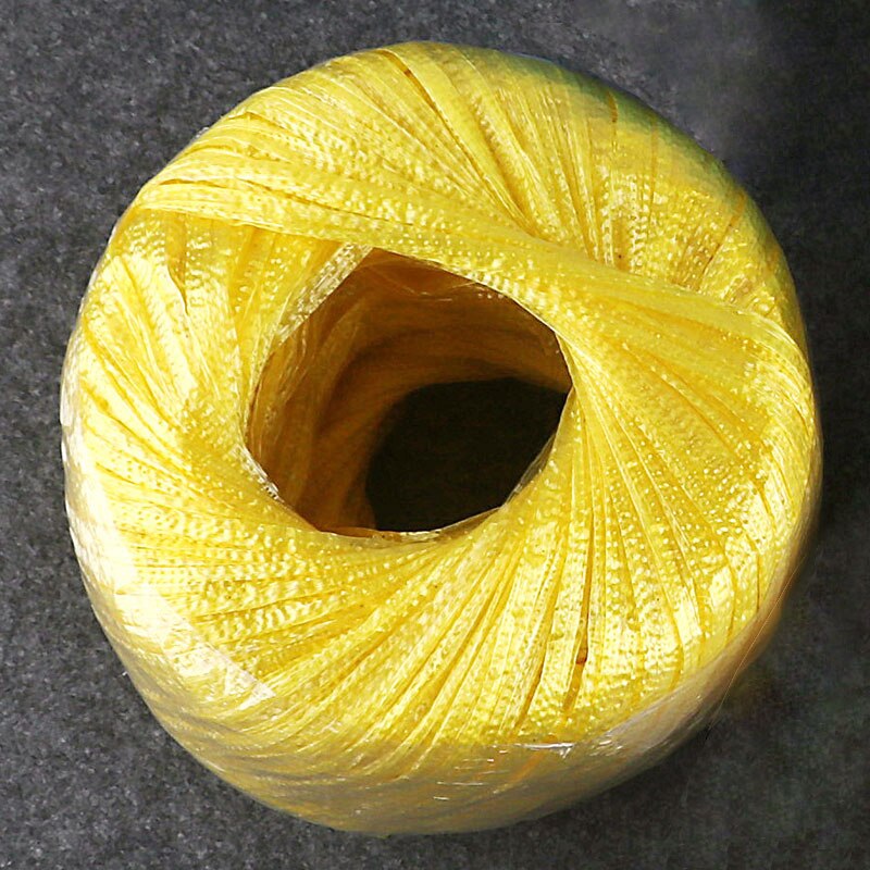 Cuerda de fibra de vidrio, cuerda de alambre, cuerda de nailon, cuerda de plástico PP, cinta de desgarre para embalaje: yellow