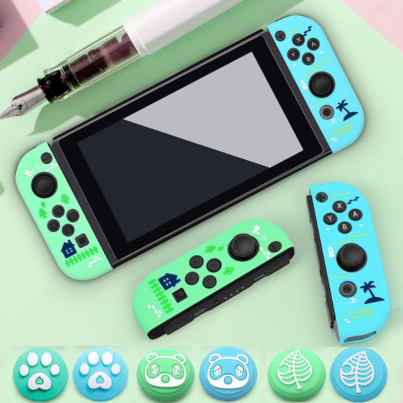 Custodia protettiva Con impugnatura a levetta custodia protettiva per Joystick custodia protettiva per Switch NS Joy-Con custodia morbida in Silicone per Controller nintendo Joycon