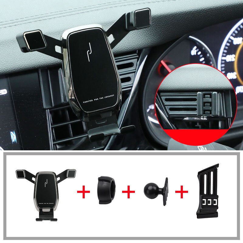 Car phone holder for buick regal gs interior modification air vent Mobile phone stand Navigation bracket: black