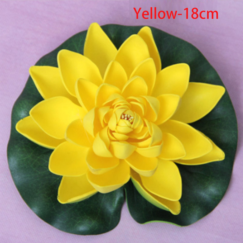 Künstliche Wasser Lilie Schwimm Blume Teich Anlage Ornament 10/18/28cm Hochzeit Heimat Garten Party Dekorationen