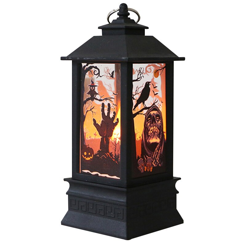 Halloween led natlys lanterne festival dekoration simulation brand lampe fest hjem rekvisitter halloween dekorativ lampe