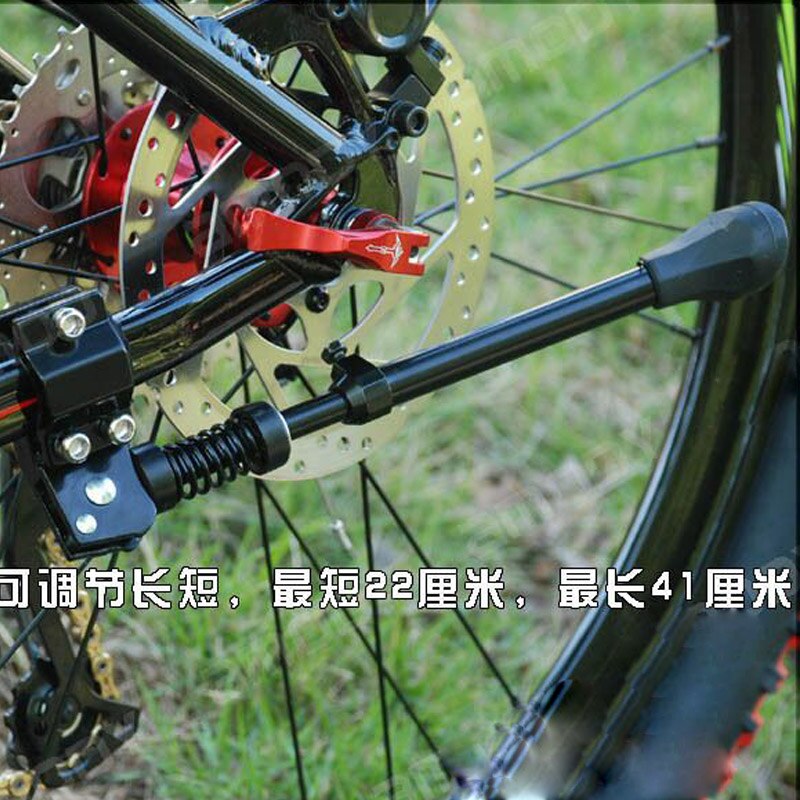 Adjustable Bicycle Kickstand Black Mountain Bike MTB Aluminum Side Rear Kick Stand Bicycle Accessories