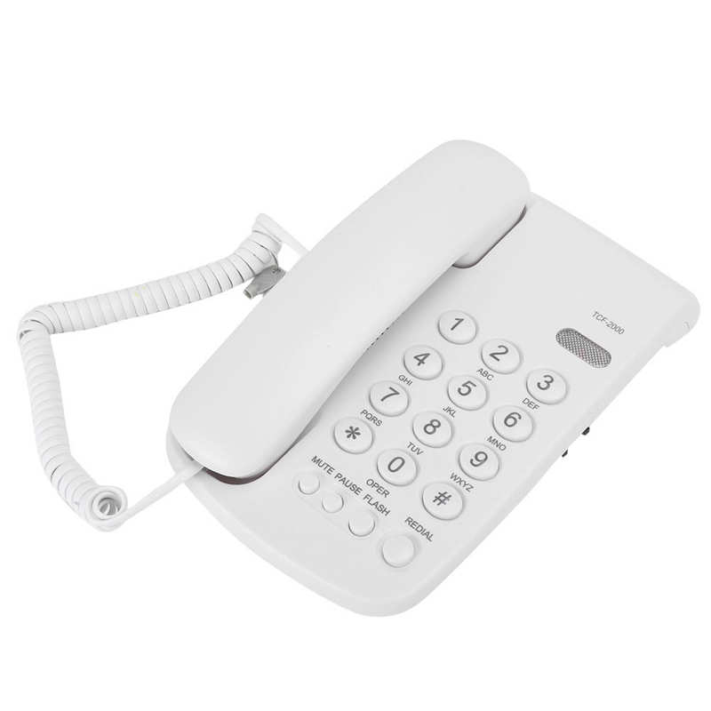 Business Office Telephone Household Guest Room Hotel Fixed Landline Phone Desktop Corded Telephone NO Caller ID Display