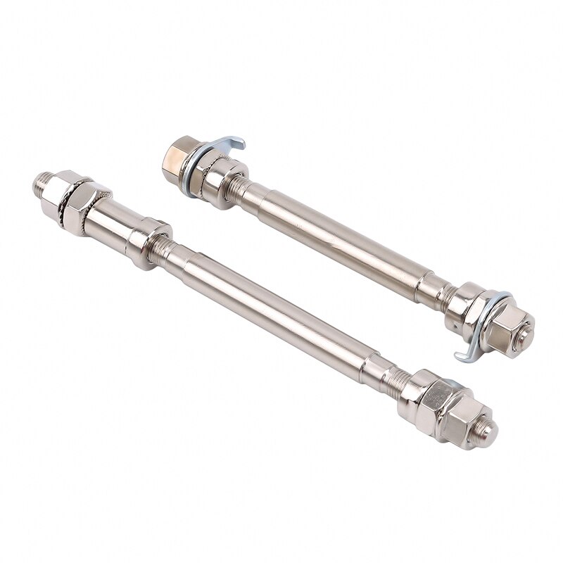 Fiets achteras 14CM 18CM Bicycle wielnaafas for Achter 6000 Bearing Solid As Fiets for/achter Axle Lever Bike Repair Tool Accessoires 06 (Color : Front