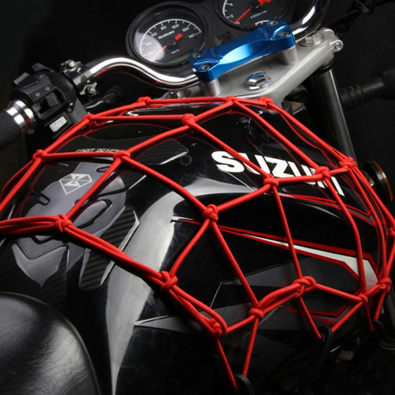 Motorsykkel bagasjenett sykkel 6 kroker holde nede drivstofftank bagasjenett web styling moto justerbart lastenett