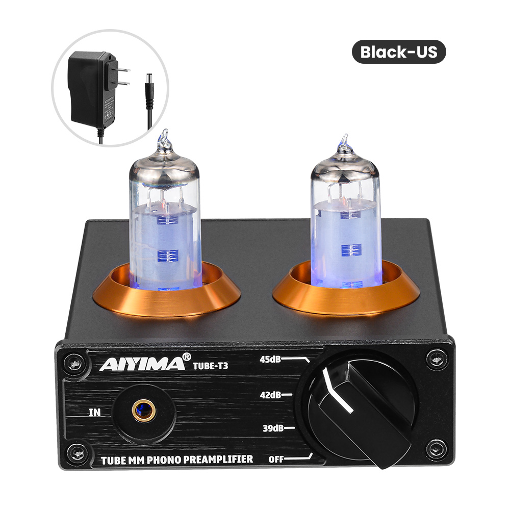 AIYIMA Tube T3 HiFi przedwzmacniacz karta audio rura próżniowa 6A2 przedwzmacniacz gramofonowy przedwzmacniacz gramofonowy DIY wzmacniacze dźwięku mocy: SZARY