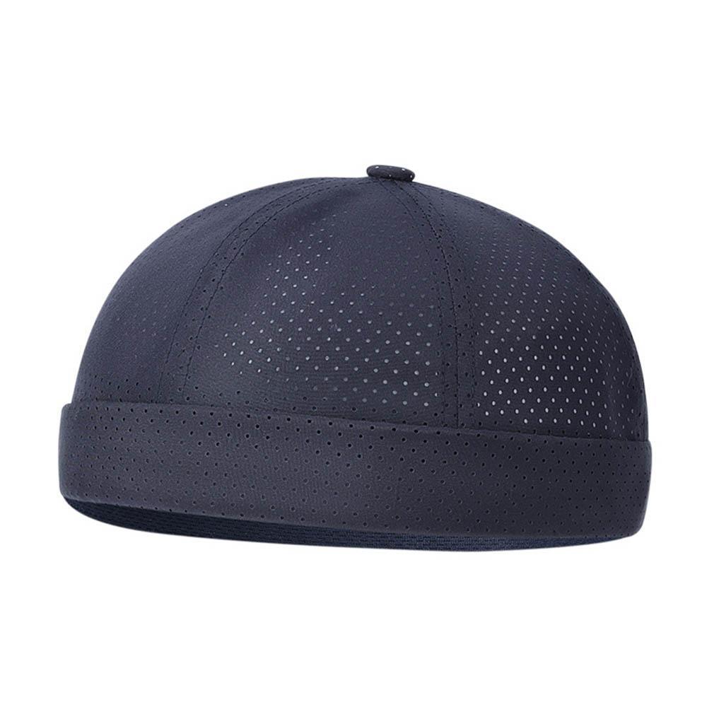 zomer ademende hoed herfst randloze hoed hiphop hoed zonder rand verstelbare sneldrogende mesh hoeden unisex casual caps: green