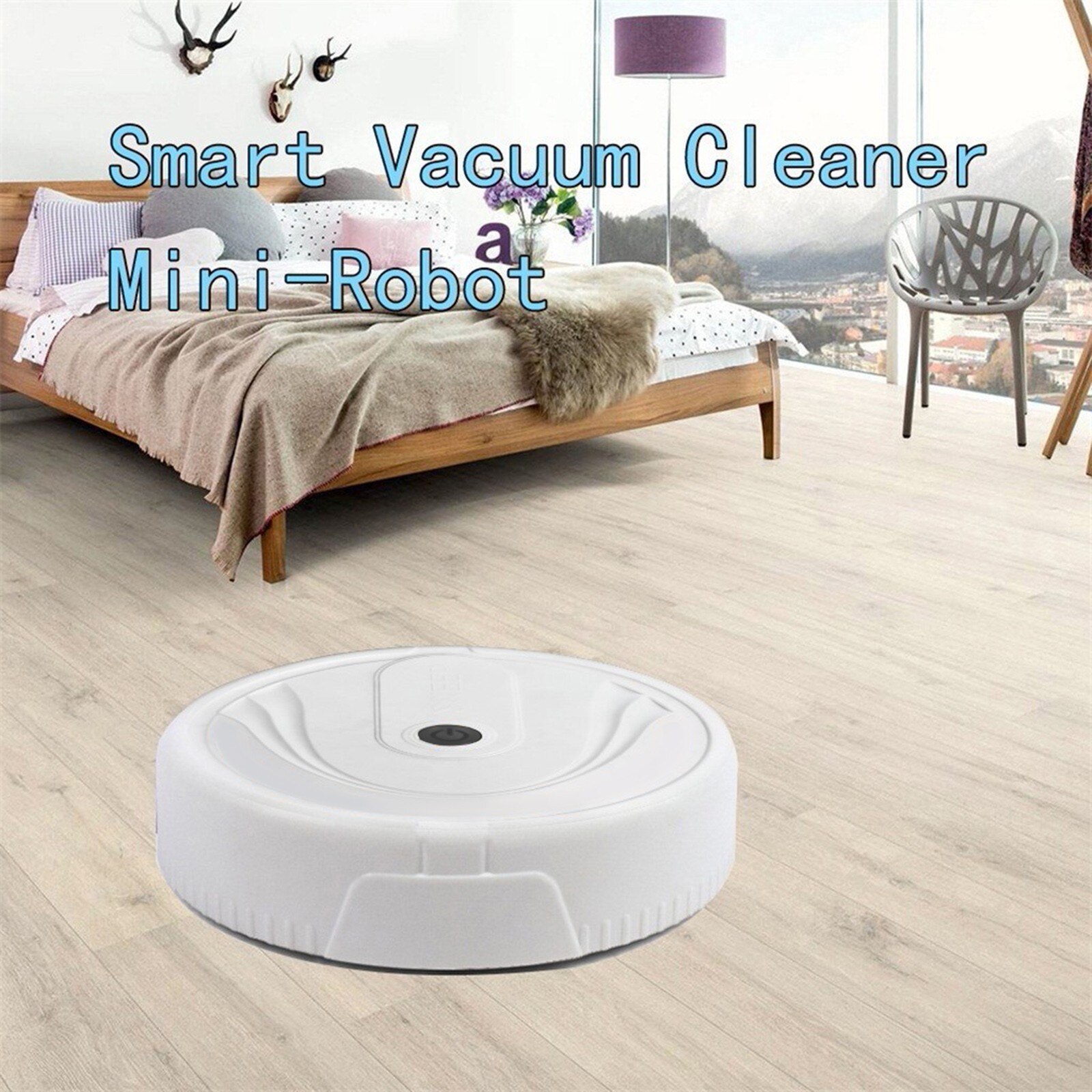 Automatic Smart Robot Vacuum Cleaner Small Vacuum Cleaners Sweeping Robot Floor Dirt Auto Home USB Rechargeable Cleaning Machine