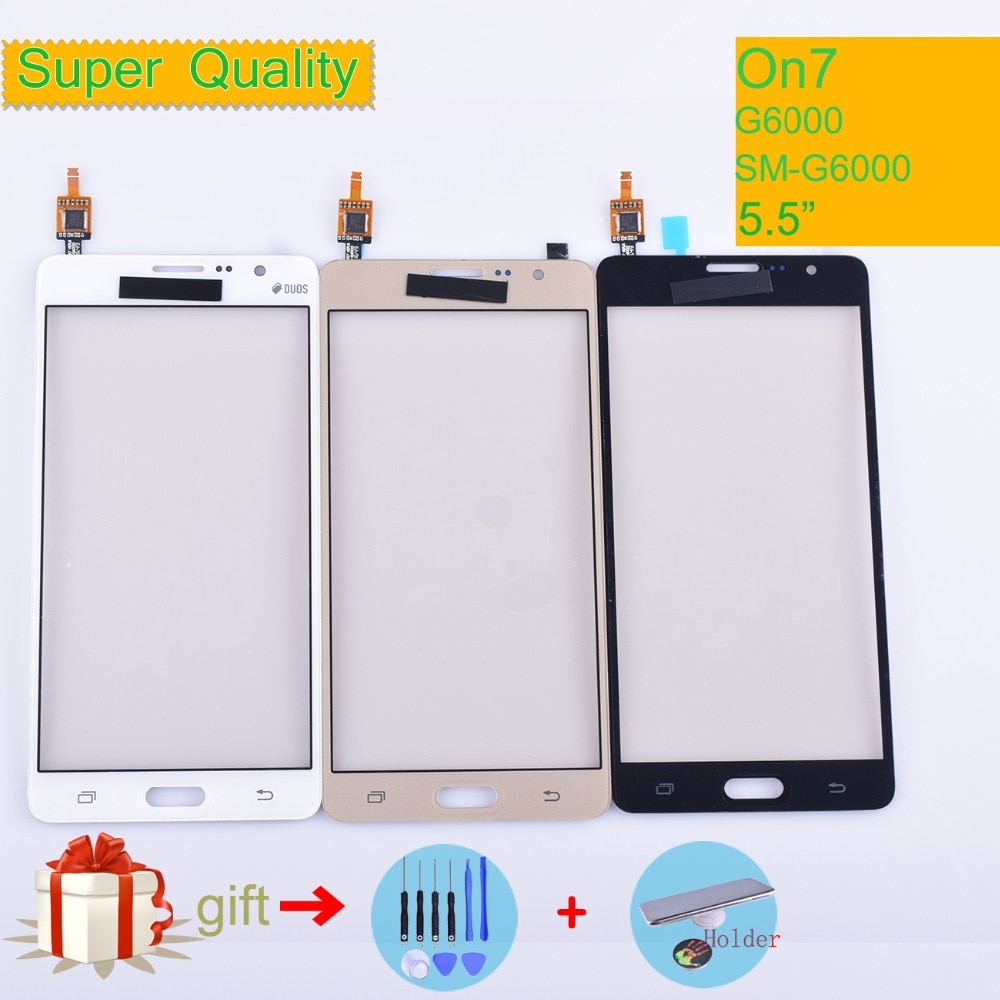 AAAAA For Samsung Galaxy On7 G6000 SM-G6000 Touch Screen Panel Sensor Digitizer Glass Touchscreen NO LCD black white gold