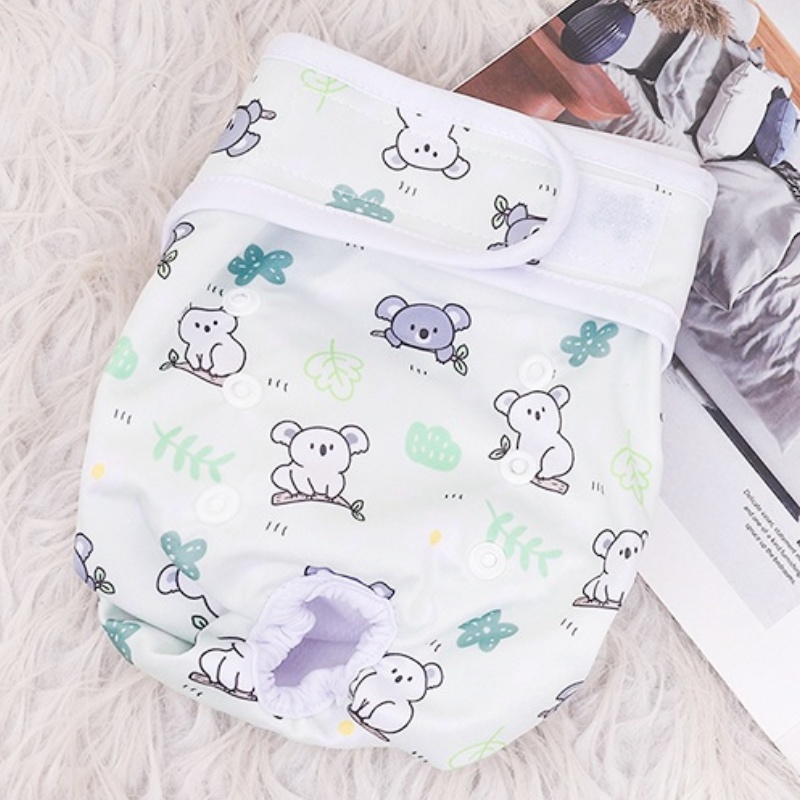 Washable Female Dog Diapers Reusable Dog Panties Menstruation Pet Physiological Safety Pants Adjustable Cat Diapers Pet Supplies