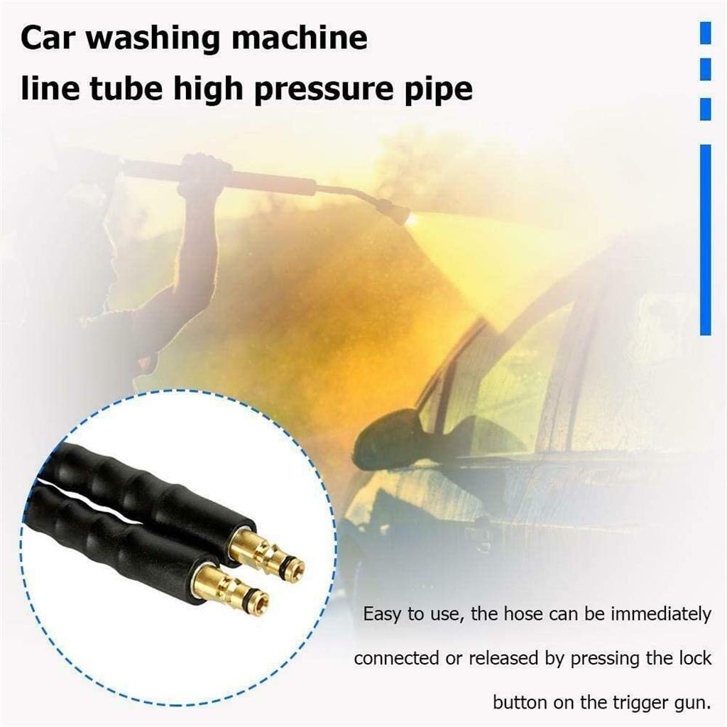 High Pressure Replacement Hose Cleaning Quick Coupling Hose High Pressure Washer Cleaning Car Wash Accessories