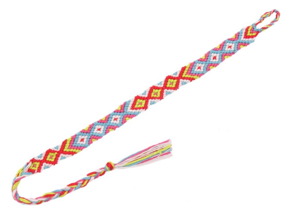 Totempæl vennskapsarmbånd bohemisk brasiliansk sommer håndlaget tråd makrame armbånd for kvinne pulseira feminina hombre: Lys gul farge